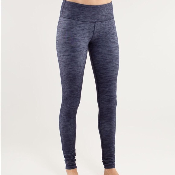 Lululemon blue denim legging- size 2